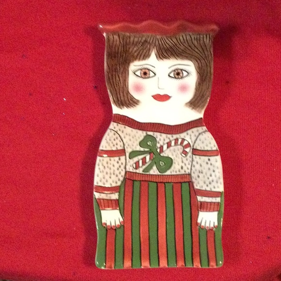 Susan Paley Vintage Candice & Noelle Salt & Pepper Shakers & Spoon Rest - Picture 8 of 9